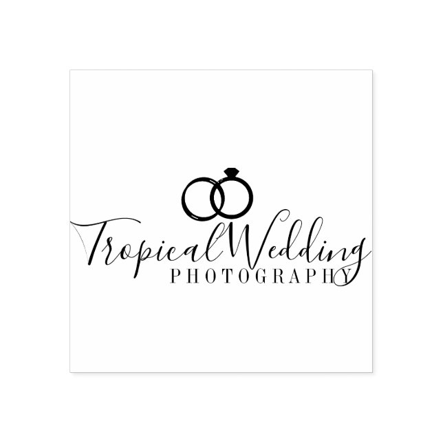 Bröllopsfotografering Ring logotyp Artist Studio   Stämpel (Tryck)