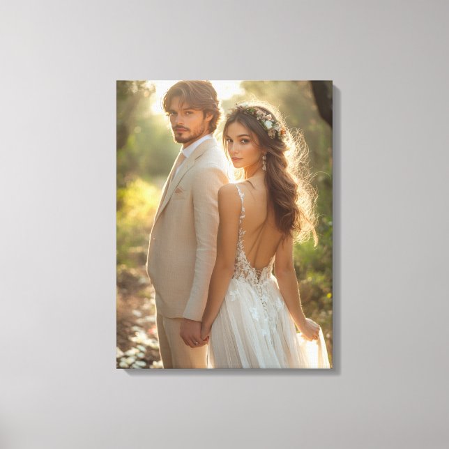 Bröllopsfotografi Canvas Art (Framsida)