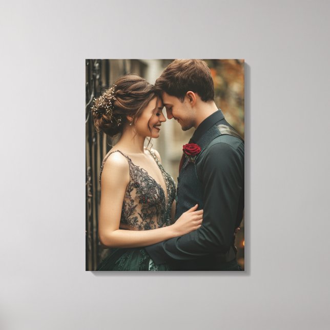 Bröllopsfotografi på canvas konst (Framsida)