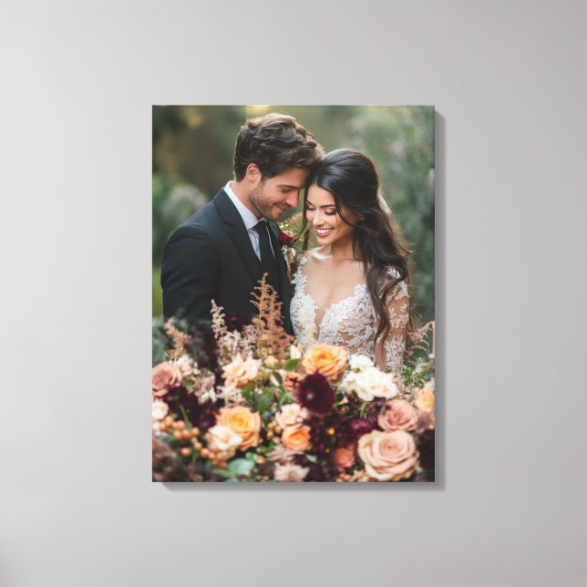 Bröllopsfotografi på canvas konst (Framsida)