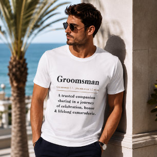 Bröllopsgäst för Brudgummen Ordboksdefinition Bröl T Shirt