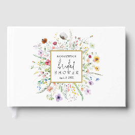 Bröllopsgästbok för vildblommor gästböcker