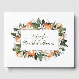 Bröllopsgästbok 'Orange Main Squeeze' Gästböcker