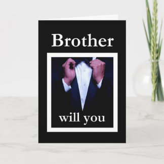 Bröllopsgästinbjudan för manlig bröllopsvittne - I Inbjudan