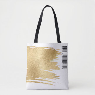 Bröllopsgåva Blommig väska Elegant guld och svart