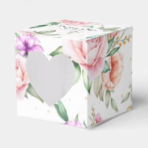 Bröllopsgåva Box-Blommig Tryckt Förmån Box Presentaskar