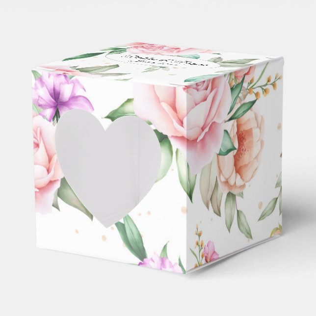 Bröllopsgåva Box-Blommig Tryckt Förmån Box Presentaskar (Framsidan Sidan)