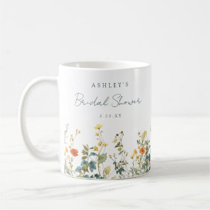 Bröllopsgåva för vildblommabukett kaffemugg