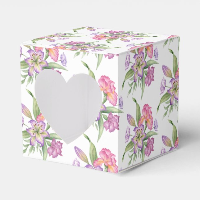 Bröllopsgåva låda-Blommor Gåva Box Presentaskar (Framsidan Sidan)
