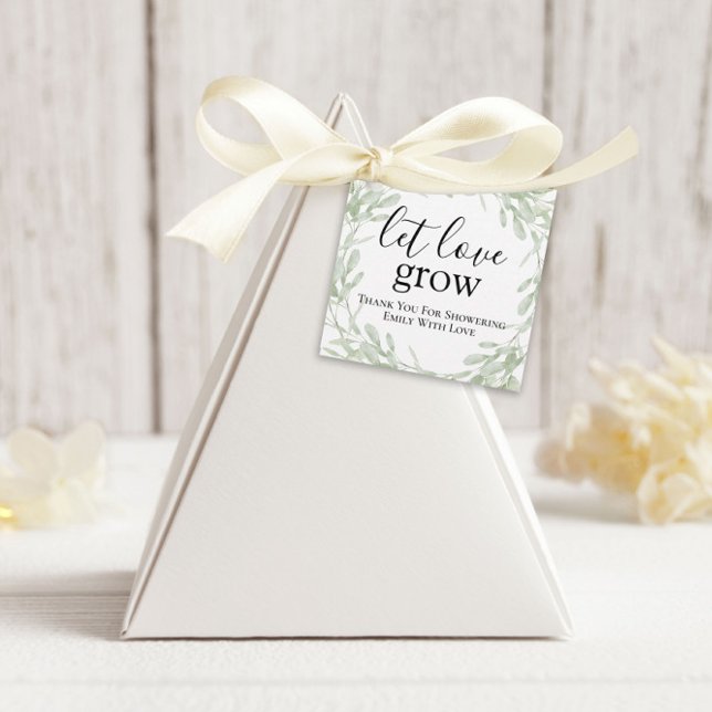 Bröllopsgåva Märken, Låt Kärleken Växa Gåvor Etiketter (Skapare uppladdad)