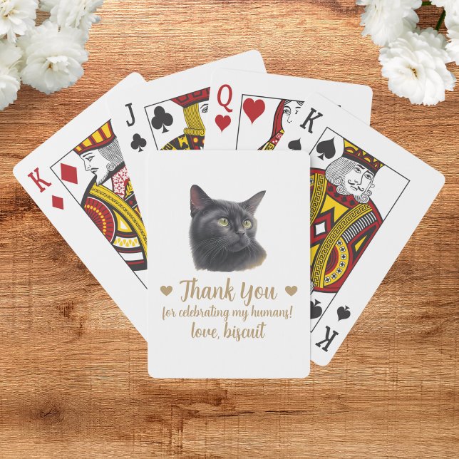 Bröllopsgåva spelkort katt (Skapare uppladdad)