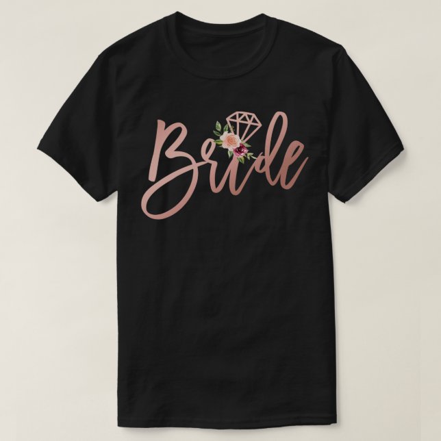 Bröllopsgåva till den blivande fru Brud från Groo T Shirt (Design framsida)