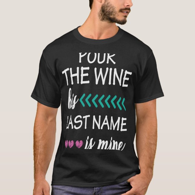 Bröllopsgåva vingård Möhippa Bröllop T Shirt (Framsida)