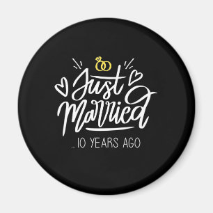 Bröllopsgåvor 10-års bröllopsjubileum magnet