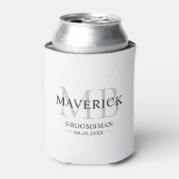 Bröllopsgåvor Eleganta Monograminitialer Vit