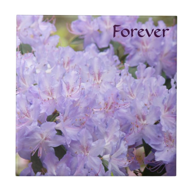 Bröllopsgåvor Lavender Blommigt Möhippan Tile Art Kakelplatta (Framsidan)