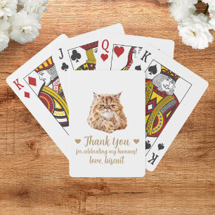 Bröllopsgavor spelkort katt