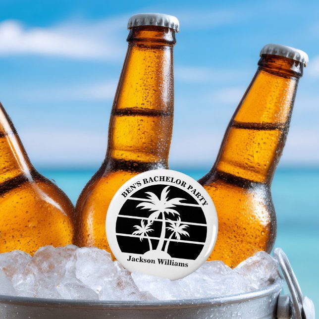 Bröllopsgummernas strandfest på ön flasköppnare (Skapare uppladdad)