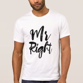 Bröllopshumor Nyss Gift Herrens Rätt Tee Shirt