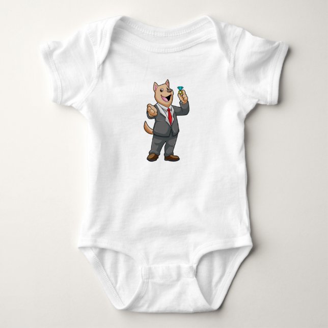 Bröllopshund Brudgumme Bröllopsring T Shirt (Framsida)