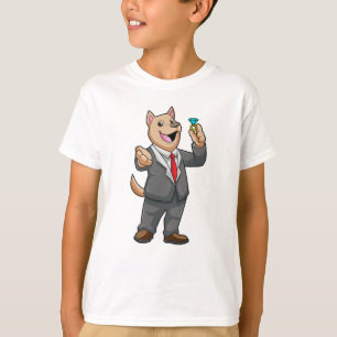 Bröllopshund Brudgumme Bröllopsring T Shirt