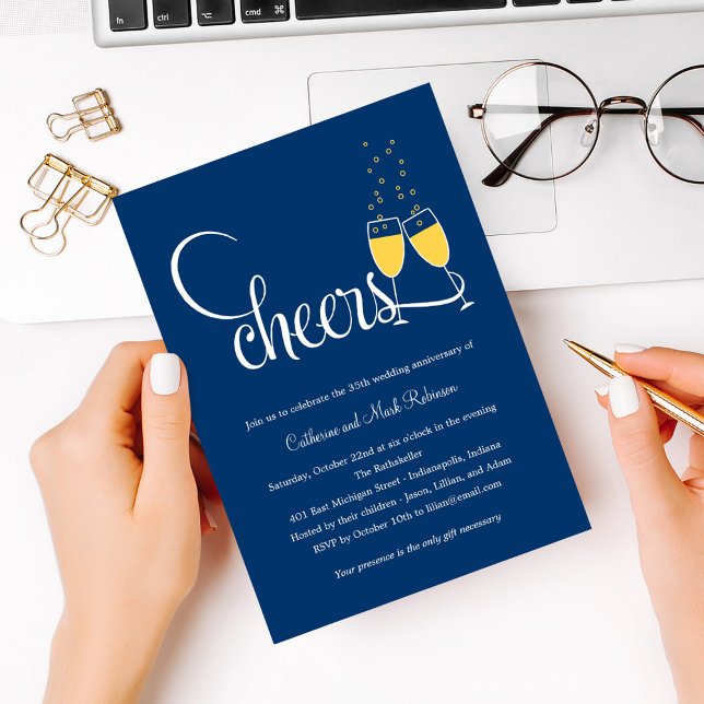 Bröllopshyllning årsdag inbjudan (Skapare uppladdad)