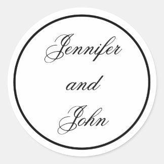 Bröllopsickrar, cirkel- och bröllopsskåp runt klistermärke