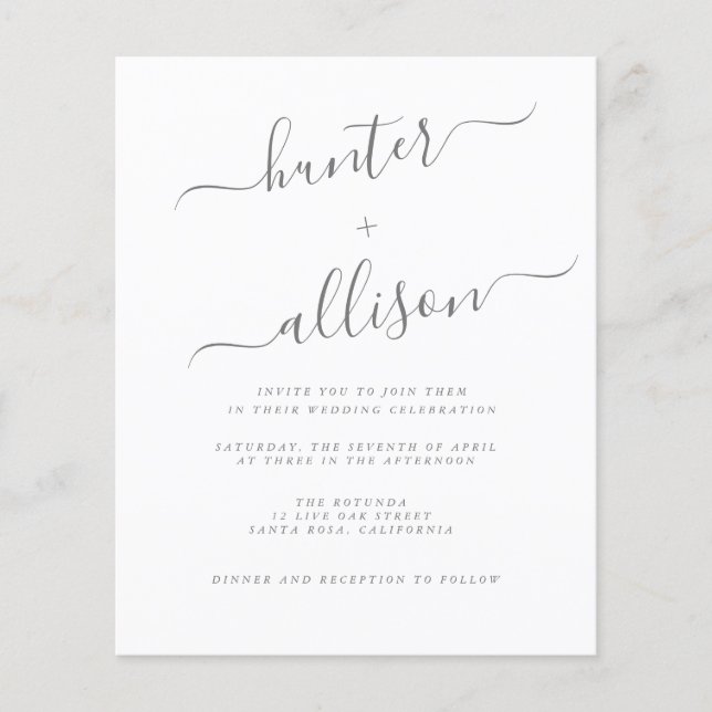 Bröllopsinbjudan (Framsida)