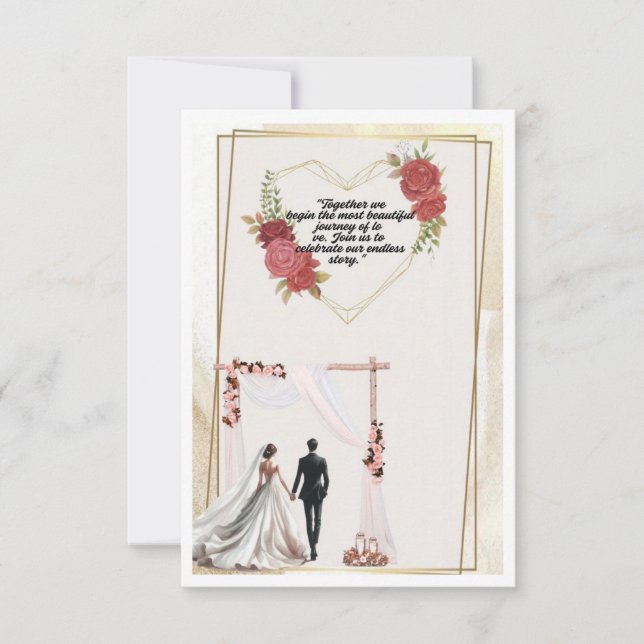 bröllopsinbjudan (Framsida)