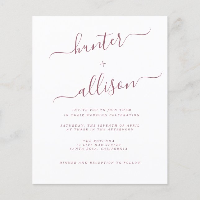 Bröllopsinbjudan (Framsida)