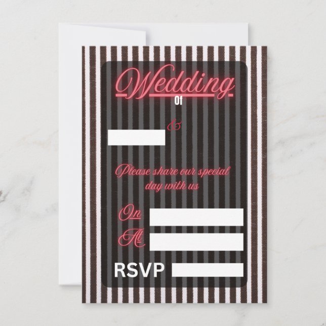 Bröllopsinbjudan (Framsida)