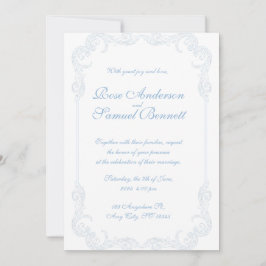 Bröllopsinbjudan Baroque Ram Inbjudningar