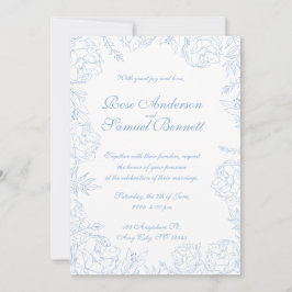 Bröllopsinbjudan Baroque Ram Inbjudningar