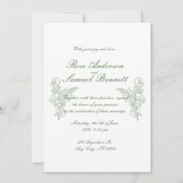 Bröllopsinbjudan Baroque Ram Inbjudningar