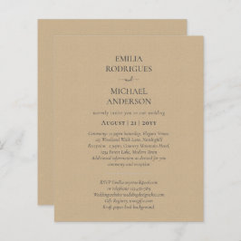 Bröllopsinbjudan BILINGUAL Nuestra Boda