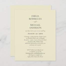 Bröllopsinbjudan BILINGUAL Nuestra Boda