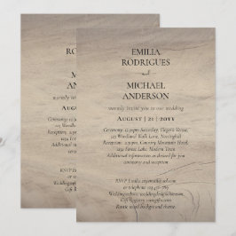 Bröllopsinbjudan BILINGUAL Nuestra Boda Inbjudningar