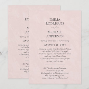 Bröllopsinbjudan BILINGUAL Nuestra Boda Inbjudningar