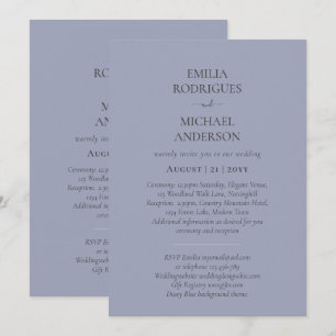 Bröllopsinbjudan BILINGUAL Nuestra Boda Inbjudningar