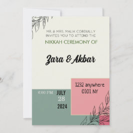 Bröllopsinbjudan, Blommigtens bröllopsinbjudan Inbjudningar