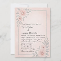 Bröllopsinbjudan Blushing Vows Foto