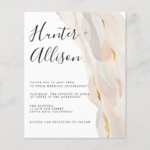 Bröllopsinbjudan Budget Abstrakt