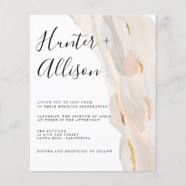 Bröllopsinbjudan Budget Abstrakt