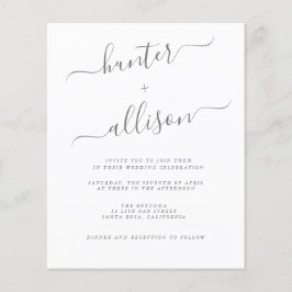 Bröllopsinbjudan Budget  Flyer