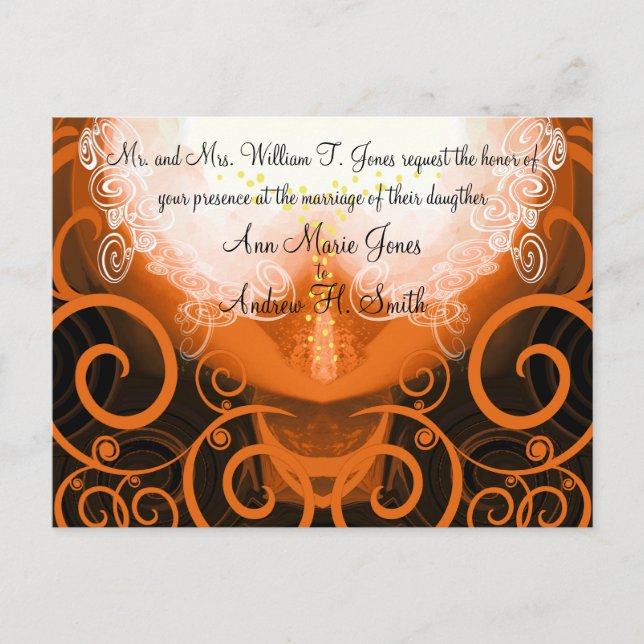 Bröllopsinbjudan Cala Lily Inbjudan Vykort (Framsida)