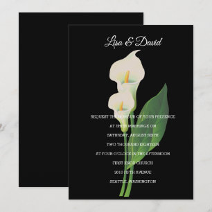 Bröllopsinbjudan-Cala Lily Inbjudningar