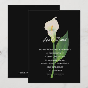 Bröllopsinbjudan-Cala Lily Inbjudningar