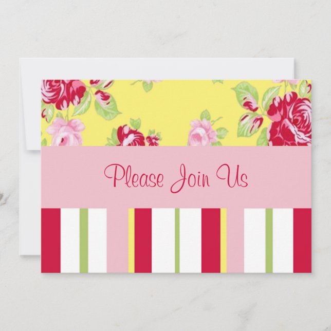 Bröllopsinbjudan chic Ro och Rand Inbjudningar (Framsida)