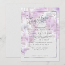 Bröllopsinbjudan | Chiffon Lilac Ombré Ruffles