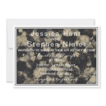 Bröllopsinbjudan Elegant Bläck i Guld N 